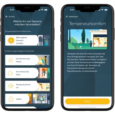 Temperaturkomfort Schritt 1